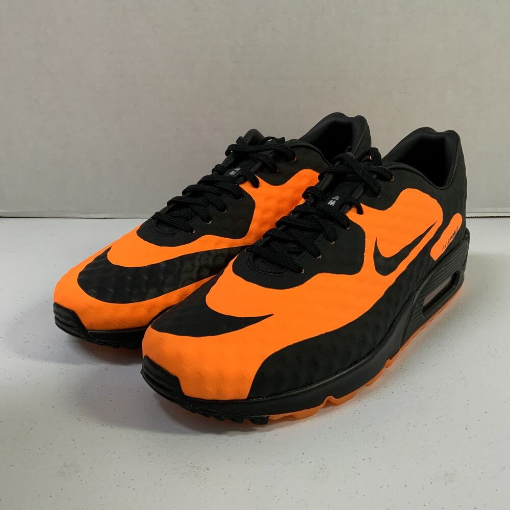 Nike Air Max 90 Bright Citrus Hypervenom IR1978 844 Size 7.5 Black Orange Soccer